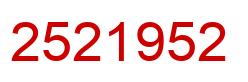 Número 2521952 imagen rojo