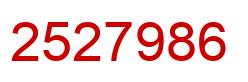 Número 2527986 imagen rojo