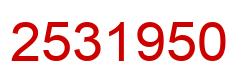 Número 2531950 imagen rojo
