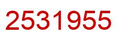 Número 2531955 imagen rojo