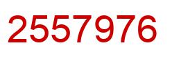 Number 2557976 red image