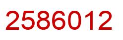 Número 2586012 imagen rojo