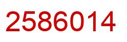 Number 2586014 red image