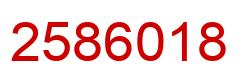 Number 2586018 red image