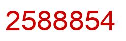 Number 2588854 red image