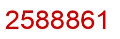 Number 2588861 red image