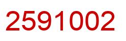 Number 2591002 red image