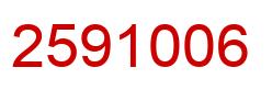 Number 2591006 red image