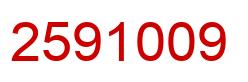 Número 2591009 imagen rojo