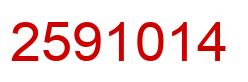 Number 2591014 red image