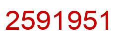 Número 2591951 imagen rojo