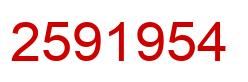 Número 2591954 imagen rojo
