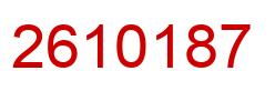 Número 2610187 imagen rojo