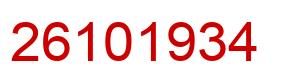 Number 26101934 red image