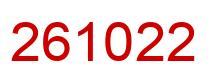 Número 261022 imagen rojo