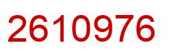 Número 2610976 imagen rojo