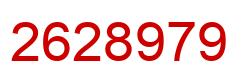 Number 2628979 red image