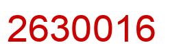 Number 2630016 red image