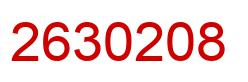 Number 2630208 red image