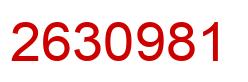 Number 2630981 red image