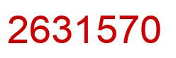 Number 2631570 red image