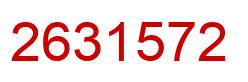Number 2631572 red image