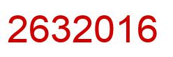 Number 2632016 red image