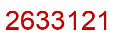 Número 2633121 imagen rojo