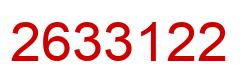 Número 2633122 imagen rojo