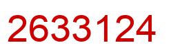 Número 2633124 imagen rojo