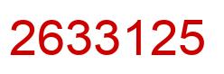 Número 2633125 imagen rojo
