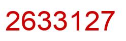 Número 2633127 imagen rojo