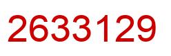 Número 2633129 imagen rojo