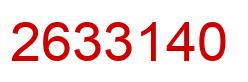 Número 2633140 imagen rojo