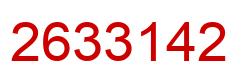 Número 2633142 imagen rojo