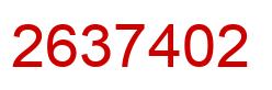 Número 2637402 imagen rojo
