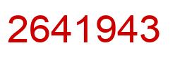 Número 2641943 imagen rojo