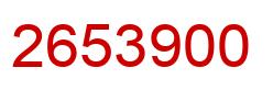 Number 2653900 red image