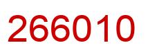 Number 266010 red image