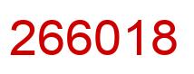 Número 266018 imagen rojo