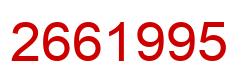 Number 2661995 red image