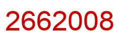 Número 2662008 imagen rojo