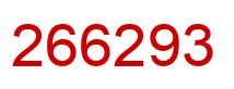 Número 266293 imagen rojo