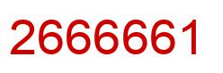 Número 2666661 imagen rojo