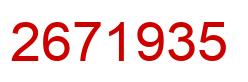 Número 2671935 imagen rojo