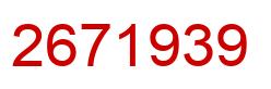 Número 2671939 imagen rojo