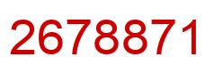 Number 2678871 red image