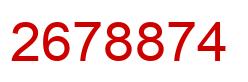 Number 2678874 red image