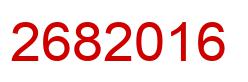 Number 2682016 red image