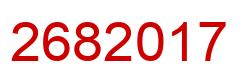 Number 2682017 red image